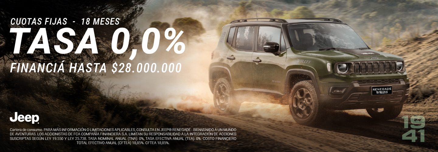 Jeep® Renegade Financiación 2026